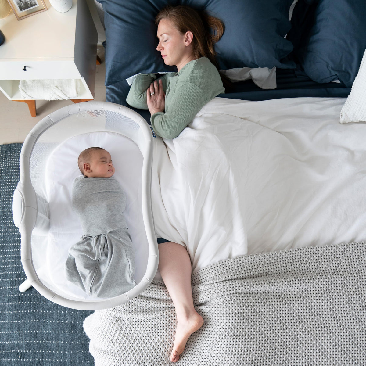 HALO BassiNest Connected Swivel Baby Bassinet Sleeper