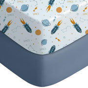 Yoofoss 2-Pack Fitted Crib Sheets for Baby Boys & Girls