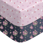 Yoofoss 2-Pack Fitted Crib Sheets for Baby Boys & Girls