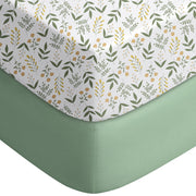 Yoofoss 2-Pack Fitted Crib Sheets for Baby Boys & Girls