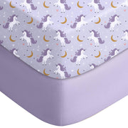 Yoofoss 2-Pack Fitted Crib Sheets for Baby Boys & Girls