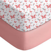 Yoofoss 2-Pack Fitted Crib Sheets for Baby Boys & Girls