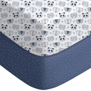 Yoofoss 2-Pack Fitted Crib Sheets for Baby Boys & Girls