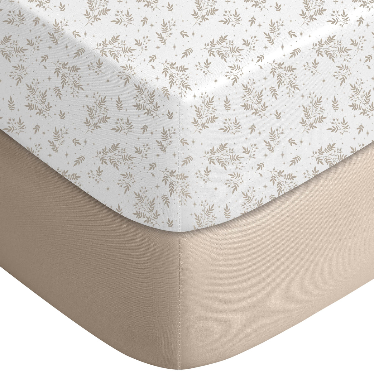 Yoofoss 2-Pack Fitted Crib Sheets for Baby Boys & Girls